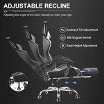 GTPLAYER 360° Swivel Gaming Chair with Footrest