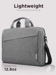 Lenovo Laptop Carrying Case T210, 15.6-Inch Laptop and Tablet, Sleek Design, Durable and Water-Repellent Fabric, Business Casual or School, GX40Q17231 Casual Toploader - Grey