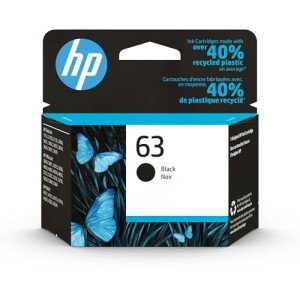 HP 63 Black Ink Cartridge for Multiple Printers