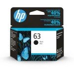 HP 63 Black Ink Cartridge for Multiple Printers
