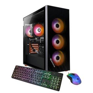 iBUYPOWER Orange Gaming PC Desktop - Ryzen 5, RTX 3050
