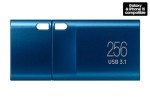 Samsung Type-C™ USB Flash Drive, 256GB, Transfers 4GB Files in 11 Secs w/Up to 400MB/s 3.13 Read Speeds, Compatible w/USB 3.0/2.0, Waterproof, 2022, Blue, MUF-256DA/AM