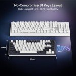 Redragon K673 PRO 75% Wireless RGB Mechanical Keyboard