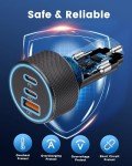 67W USB C Car Charger with 3 Ports