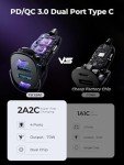 FLYLEAD 70W 4-Port Fast Car Charger