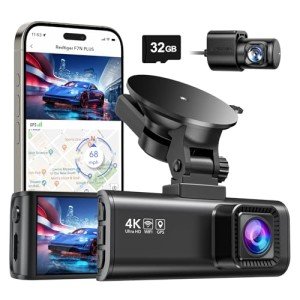 REDTIGER 4K Dash Cam with Wi-Fi & GPS