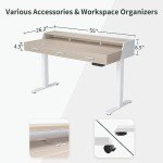 FEZIBO 55-Inch Adjustable Electric Standing Desk
