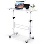 Adjustable Mobile Standing Desk with Wheels 16"x31.5