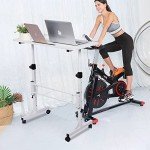 Adjustable Mobile Standing Desk with Wheels 16"x31.5