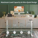FEZIBO 55-Inch Adjustable Electric Standing Desk