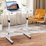 Adjustable Mobile Standing Desk with Wheels 16"x31.5