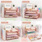 Gianotter Rose Gold 4-Tier Paper Organizer