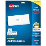 Avery Easy Peel 1" x 2-5/8" Address Labels, 750 Pack