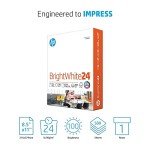 HP BrightWhite 24 lb Paper, 500 Sheets
