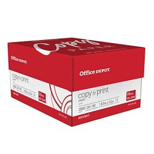Bright White Copy Print Paper, 20 Lb, 1500 Sheets