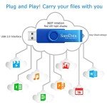 SamData 8GB USB Flash Drives 5 Pack 8GB Thumb Drives Memory Stick Jump Drive with LED Light for Storage and Backup (5 Colors: Black Blue Green Red Silver)
