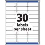 Transparent Address Labels, 2.5 x 7.1 cm, 300 Count