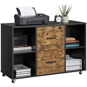 Yaheetech 2-Drawer Lateral File Cabinet with Compartments
