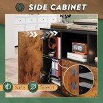 DEVAISE Locking Lateral File Cabinet on Wheels