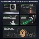 Creality K1C 3D Printer - High-Speed, Clog-Free