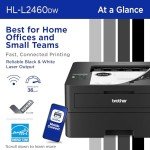 Brother HL-L2460DW Wireless Monochrome Laser Printer