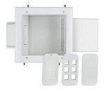 Expandable Media Box with Duplex Receptacle, White