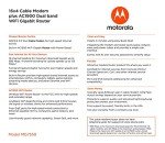 Motorola MG7550 Modem with Built-in WiFi Router