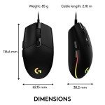 Logitech G203 RGB Wired Gaming Mouse 8,000 DPI