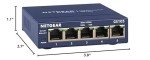 NETGEAR 5-Port Gigabit Ethernet Switch - Gray