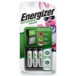 Energizer Rechargeable AA/AAA Battery Charger with 4 Batteries