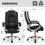 NEO CHAIR Ergonomic Gaming Office Chair - Black Leather