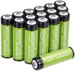 Amazon Basics 16 Rechargeable AA NiMH Batteries