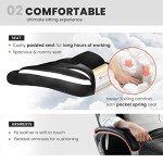 NEO CHAIR Ergonomic Gaming Office Chair - Black Leather