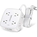 8-Outlet Power Strip with 4 USB Ports