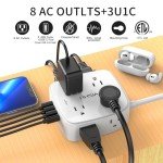8-Outlet Power Strip with 4 USB Ports