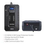 CyberPower EC850LCD Eco Battery Backup & Surge Protector