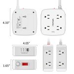 8-Outlet Power Strip with 4 USB Ports