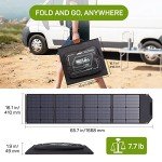 HQST 100W Foldable Solar Panel Charger for Devices