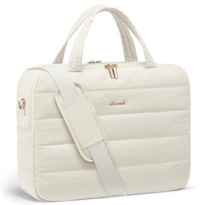 LOVEVOOK Laptop Bag For Women, 15.6 Inch Puffer Laptop Briefcase, Lightweight Work Bussiness Messenger Bag, Large Computer Shoulder Bag, Office, Travel, College, Teacher