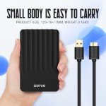 YOTUO Portable External Hard Drive 1TB Storage Expansion Mobile HDD USB 3.0 for PC, Mac, Desktop, Laptop, PS4, PS5, PlayStation, Xbox One X/S, Xbox 360, Xbox Series X/S, Office & Game (Black, 1TB)