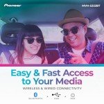 Pioneer MVH-S322BT Bluetooth Car Stereo with USB/AUX