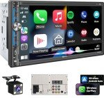 7" Wireless Double Din Car Stereo with Carplay