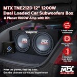 MTX 12" Subwoofer, 1500W Planet Audio Amp & Wiring Kit
