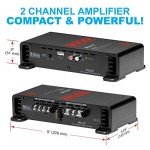 BOSS R1002 Riot Series 200W Car Stereo Amplifier