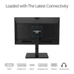 ASUS 24" 1080P Multi-Touch Monitor (BE24ECSBT) - Full HD, IPS, 10-Point Touch, IPS, Eye Care, USB-C with Power Delivery, HDMI, DisplayPort Daisy Chain, Height Adjustable, VESA Wall Mountable, Black