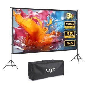 100-Inch Portable Projector Screen for Outdoor Movies