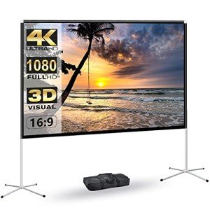 80-Inch Portable Projector Screen for Outdoor Fun