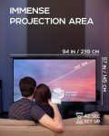 100-Inch HD Projector Screen with Tripod Stand