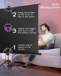 100-Inch HD Projector Screen with Tripod Stand
