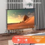 100-Inch Portable Projector Screen for Outdoor Movies